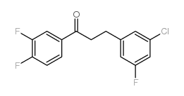 3-(3-CHLORO-5-FLUOROPHENYL)-3',4'-DIFLUOROPROPIOPHENONE结构式