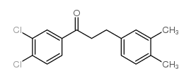 3',4'-DICHLORO-3-(3,4-DIMETHYLPHENYL)PROPIOPHENONE结构式