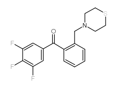 2'-THIOMORPHOLINOMETHYL-3,4,5-TRIFLUOROBENZOPHENONE结构式