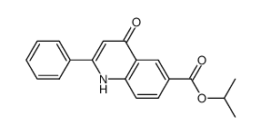 isopropyl 2-phenyl-4-quinolone-6-carboxylate Structure