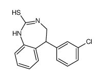 5-(3-chlorophenyl)-1,3,4,5-tetrahydro-1,3-benzodiazepine-2-thione结构式