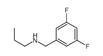 N-[(3,5-difluorophenyl)methyl]propan-1-amine结构式