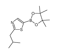 2-butyl-5-(4,4,5,5-tetramethyl-1,3,2-dioxaborolan-2-yl)thiazole structure