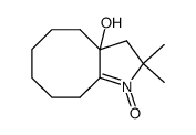 2,2-dimethyl-3,3a,4,5,6,7,8,9-octahydro-2H-cycloocta(b)pyrrol-3a-ol 1-oxide结构式