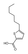 5-Hexyl-2-thiophenecarboxylic acid Structure