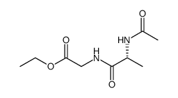 Glycine, N-(N-acetyl-D-alanyl)-, ethyl ester Structure