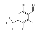 6-Chloro-2,3-difluoro-4-(trifluoromethyl)benzaldehyde结构式