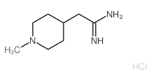 2-(1-methylpiperidin-4-yl)ethanimidamide,hydrochloride结构式