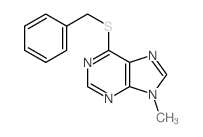 9H-Purine, 9-methyl-6-[(phenylmethyl)thio]- picture