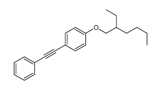 1-(2-ethylhexoxy)-4-(2-phenylethynyl)benzene Structure