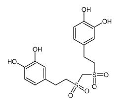 4-[2-[2-(3,4-dihydroxyphenyl)ethylsulfonylmethylsulfonyl]ethyl]benzene-1,2-diol结构式