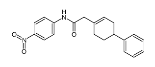 N-(4-nitrophenyl)-2-(4-phenylcyclohexen-1-yl)acetamide Structure