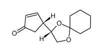 (R)-(S)-4-(1,4-Dioxa-spiro[4.5]dec-2-yl)-cyclopent-2-enone Structure