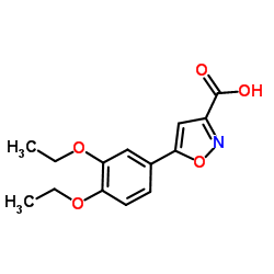 5-(3,4-Diethoxyphenyl)-1,2-oxazole-3-carboxylic acid Structure