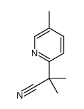 2-methyl-2-(5-methylpyridin-2-yl)propanenitrile结构式