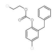 (2-benzyl-4-chloro-phenyl) 2-chloroethyl carbonate Structure