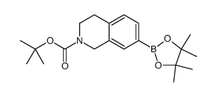 tert-butyl 7-(4,4,5,5-tetramethyl-1,3,2-dioxaborolan-2-yl)-3,4-dihydroisoquinoline-2(1H)-carboxylate structure