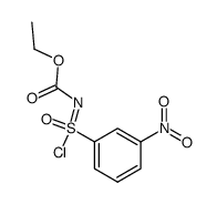 3-Nitro-benzolsulfonsaeure-chlorid-aethoxycarbonylimid Structure