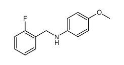 Benzenemethanamine, 2-fluoro-N-(4-methoxyphenyl) Structure