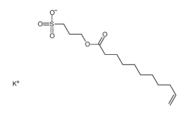 potassium 3-sulphonatopropyl undec-10-enoate结构式