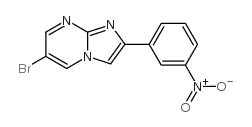 6-bromo-2-(3-nitrophenyl)imidazo[1,2-a]pyrimidine结构式