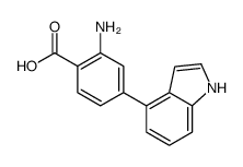2-amino-4-(1H-indol-4-yl)benzoic acid结构式