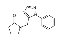 1-[(2-phenyl-1,2,4-triazol-3-yl)methyl]pyrrolidin-2-one Structure