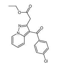 ethyl 2-[3-(4-chlorobenzoyl)pyrazolo[1,5-a]pyridin-2-yl]acetate结构式