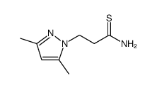 1H-Pyrazole-1-propanethioamide, 3,5-dimethyl结构式