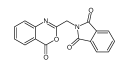 2-[(4-oxo-3,1-benzoxazin-2-yl)methyl]isoindole-1,3-dione结构式