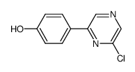 4-(6-chloropyrazin-2-yl)phenol结构式