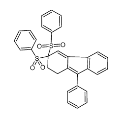 4-phenyl-2,2-bis(phenylsulfonyl)-2,3-dihydro-1H-cyclopenta[b]naphthalene Structure