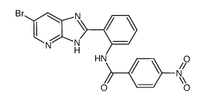 N-[2-(6-bromo-3H-imidazo[4,5-b]pyridin-2-yl)phenyl]-4-nitrobenzamide Structure