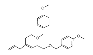 (Z)-7-(4-methyloxybenzyloxy)-4-(2'-(4-methyloxybenzyloxy)-ethyl)-hepta-1,4-diene结构式