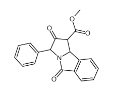 2,5-dioxo-3-phenyl-2,3,5,9b-tetrahydro-1H-pyrrolo[2,1-a]isoindole-1-carboxylic acid methyl ester结构式