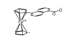 (5-methoxycarbonyl-1-naphthyl)ferrocene结构式