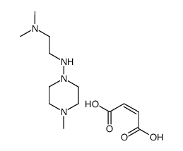 N,N-Dimethyl-N'-(4-methyl-piperazin-1-yl)-ethane-1,2-diamine; compound with (Z)-but-2-enedioic acid Structure