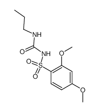 N-(2,4-dimethoxy-benzenesulfonyl)-N'-propyl-urea Structure