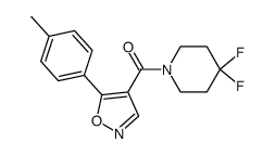 4,4-Difluoro-1-{[5-(4-methylphenyl)isoxazol-4-yl]carbonyl}piperidine Structure