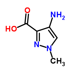 4-Amino-1-methyl-1H-pyrazole-3-carboxylic acid structure