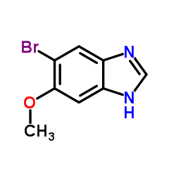 5-Bromo-6-methoxy-1H-benzo[d]imidazole structure