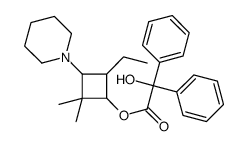 Benzilic acid, 2,2-dimethyl-4-ethyl-3-piperidinocyclobutyl ester结构式