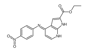 Ethyl 4-[(4-nitrophenyl)amino]-1H-pyrrolo[2,3-b]pyridine-2-carbox ylate Structure