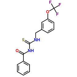 PHENYL-N-(THIOXO(((3-(TRIFLUOROMETHOXY)PHENYL)METHYL)AMINO)METHYL)FORMAMIDE Structure