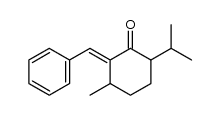 2-benzylidene-6-isopropyl-3-methyl-cyclohexanone Structure