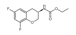 (R)-(6,8-difluorochroman-3-yl)carbamic acid ethyl ester结构式