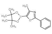 4-METHYL-2-PHENYL-5-(4,4,5,5-TETRAMETHYL-1,3,2-DIOXABOROLAN-2-YL)OXAZOLE Structure