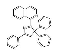 Isoquinoline,1-(3,3,5-triphenyl-3H-pyrrol-2-yl)- Structure