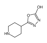 5-piperidin-4-yl-3H-1,3,4-oxadiazol-2-one结构式