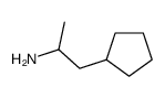 α-Methylcyclopentaneethanamine Structure